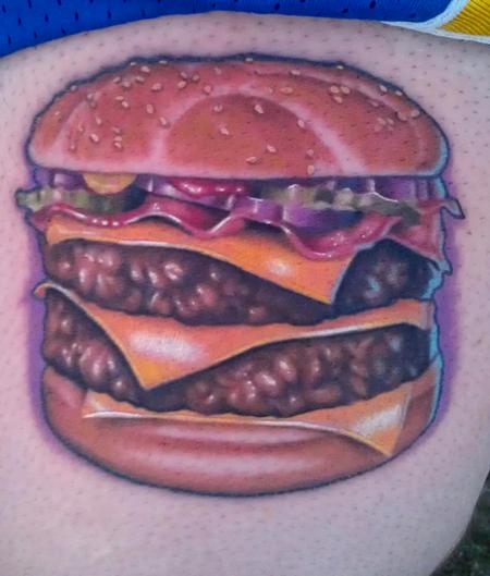 Tattoos - Bacon Double Cheeseburger - 61515